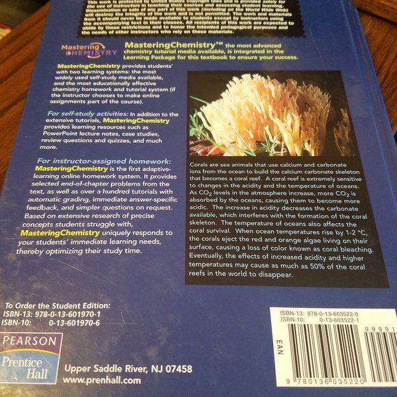 Chemistry Textbook Timberlake Hardback Instructors Edition 10th E - Picture 2 of 3